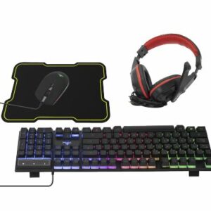 KIT HYDRA YKH-20708 YEYIAN TECLADO,MOUSE,MOUSEPAD,DIADEMA GAMER RGB