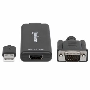 CONVERTIDOR MANHATTAN VIDEO VGA+AUDIO USB A HDMI 152426