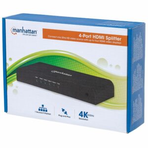 VIDEO SPLITTER MANHATTAN HDMI UHDTV 4K@30HZ, 1 IN : 4 OUT 207515