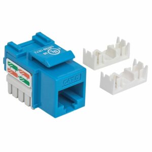 JACK DE IMPACTO UTP CAT6 CALIBE 22 AL 26AWG INTELLINET AZUL 210737