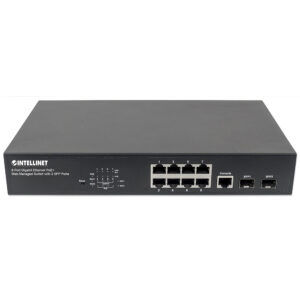 PoE SWITCH INTELLINET GB 8 PTOS 30W/PTO, 140W, ADMIN + 2 SFP 561167