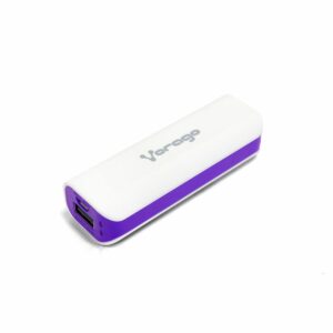 POWER BANK VORAGO AU-107 2600 mAh BLANCO/ MORADO