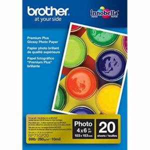 PAPEL FOTO BROTHER BP71GLTR BRILLANTE TAM CARTA 8.5X11" PAQ. 20 HOJAS