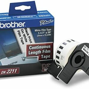 ETIQUETA PLASTICA BROTHER DK2211 CONTINUA, TEXTO NEGRO 29MMX15.2MM