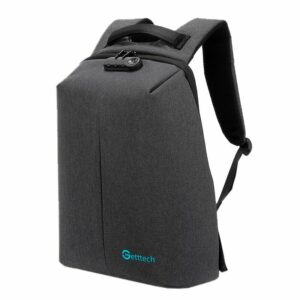 MOCHILA GETTTECH GMS-22001 15.6"SAFETY RESIST AGUA CAB USB CANDADOSEG