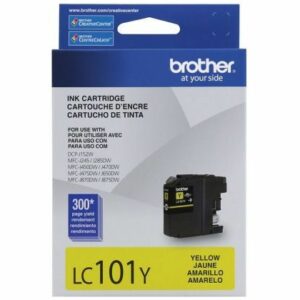 CARTUCHO DE TINTA BROTHER LC101Y AMARILLO RENDIMIENTO DE 300 PAG P/J87