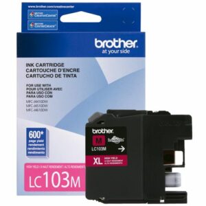 CARTUCHO BROTHER LC103M MAGENTA 600 PAGINAS P/MFCJ870DW / MFCJ285DW