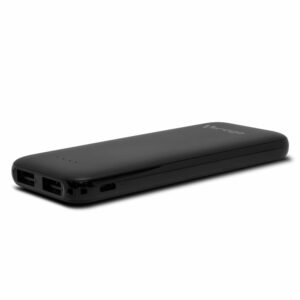 POWER BANK VORAGO PB-301 5,000 MAH 2 PUERTOS 1A/2.1A NEGRO