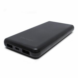 POWER BANK VORAGO PB-401 10,000 mAh 2 PUERTOS 1A/2.1A NEGRO