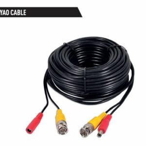 CABLE DE VIDEO QIAN YAO QCV1701 18 MTS CONEXION BNC Y ENERGIA