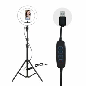 LAMPARA SELFIE STYLOS CON CONTROL Y TRIPIE COLOR NEGRO (STALSE1B)