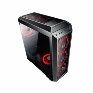 GABINETE YEYIAN GAMER YNH-B2101 BLADE 2101 LAT ACRIL/MESH/1 VEN LED/NG