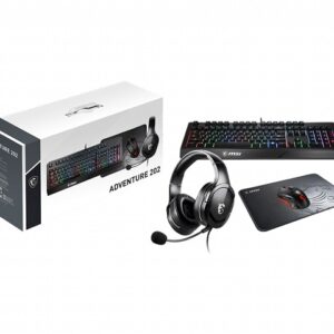 KIT MSI ADVENTURE 202 US TECLADO+MOUSE+MOUSEPAD+DIADEMA GAMER