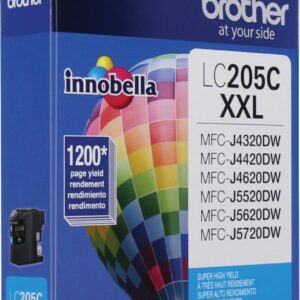 CARTUCHO DE TINTA BROTHER LC205C CYAN ALTO REND 1200 PAG