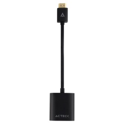 ADAPTADOR ACTECK VGA-HDMI 150MM 10.2 GBPS NEGRO ADERN AH110 AC-923033