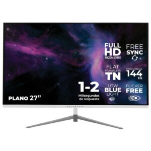 MONITOR GAMER BALAM RUSH 27'' PLANO 144HZ FHD FREESYNC BLANCOBR-933094