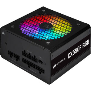 FUENTE DE PODER CORSAIR CX550F 550W RGB FM BRONZE BLACK CP-9020216-NA