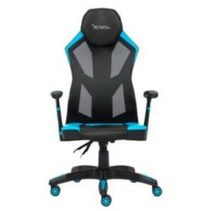 (REPARADO)SILLA GAMER XZEAL AZUL MALLA, FOAM, 150° GIRO, ERGONOMICO