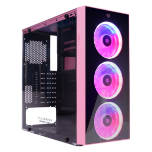 GABINETE BALAMRUSH DRAGONFLY ATX M-ITX 4VENT RGB USB3.0 ROSA BR-932806