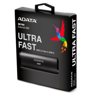 SSD EXTERNO ADATA SE760 1TB USB 3.2 NEGRO (ASE760-1TU32G2-CBK)