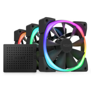 KIT 3 VENTILADORES NZXT AER RGB 2 BK 120MM HF-2812C-TB