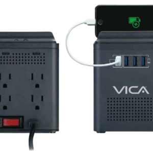 REGULADOR ELECT VICA 800VA/400W 4 CONT/4 USB CARGA RAPIDA (CONNECT 800)