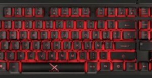 (REPARADO)TECLADO GAMER XZEAL ALAMBRICO 87 TECLAS LED NEGRO XST-300