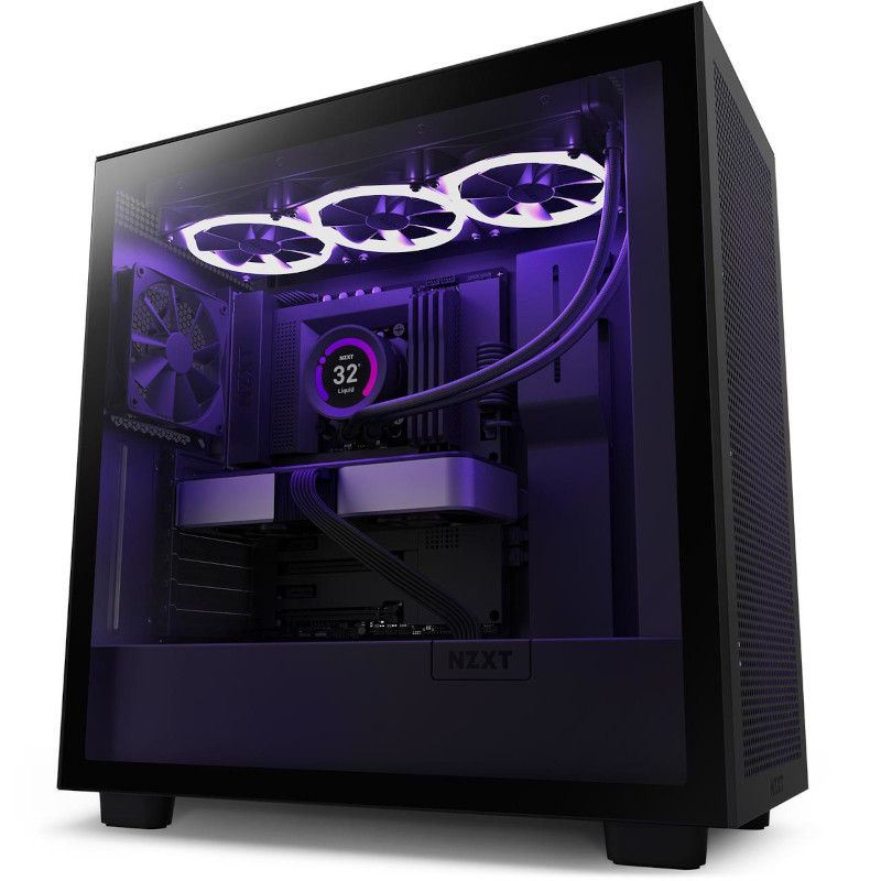 GABINETE NZXT H7 MID TOWER MINI-ITX/EATX TG 2VENT S/FTE WH CM-H71BW-01 (ED)