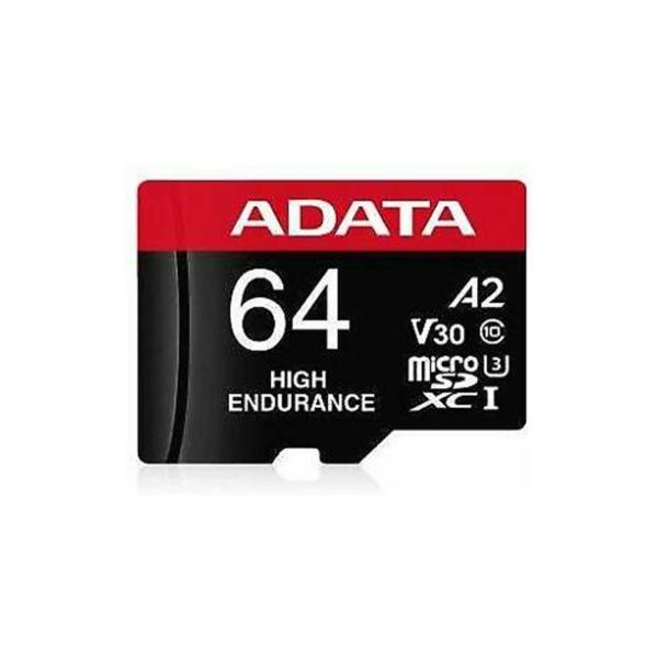 MEM MICROSDXC ADATA 64GB UHS-I U3 V30S HIGH C/A AUSDX64GUI3V30SHA2-RA1