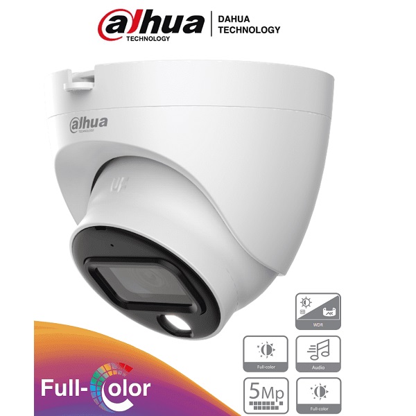 CAMARA DAHUA DOMO F.COLOR 5 MP (DH-HAC-HDW1509TLQN-A-LED-0360B-S2)