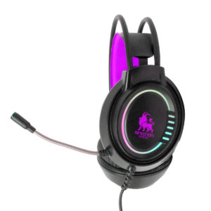 AUDIFONOS NECNON GAMING OVER-EAR NBHG KIMERA RGB ALAMB FLEXIBLE FUCSIA