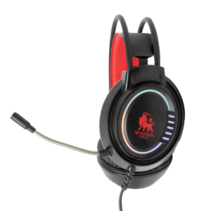 AUDIFONOS NECNON GAMING CON MICROFONO NBHG KIMERA NEGRO/ROJO NCAGKI02F