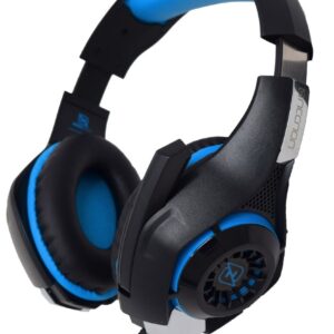 DIADEMA NECNON GAMING FLEXIBLE OVER-EAR NBHG-VIPER LED ALAMBR. BK/BLUE