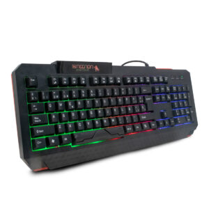 TECLADO NECNON GAMER NGK-MINOTAUR 104 TECL. RETROILUM. R/BK NBGKMI25RS