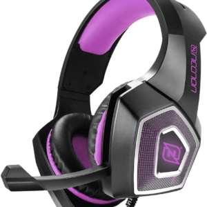 DIADEMA NECNON GAMING OVER-EAR NBHG  FLEXIBLE/VIBRACION/ALAMBR. FUCSIA