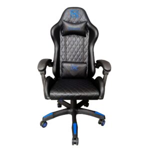 SILLA GAMER NECNON NGS-01 FOAM COJ LUMBAR Y CABEZA NEG/AZUL NBSG0123C4