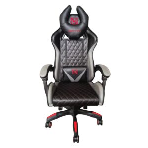 SILLA GAMER NECNON NSG-01 BK/GREY/RED RESPALDO 145° CLASE 4 140-150KG