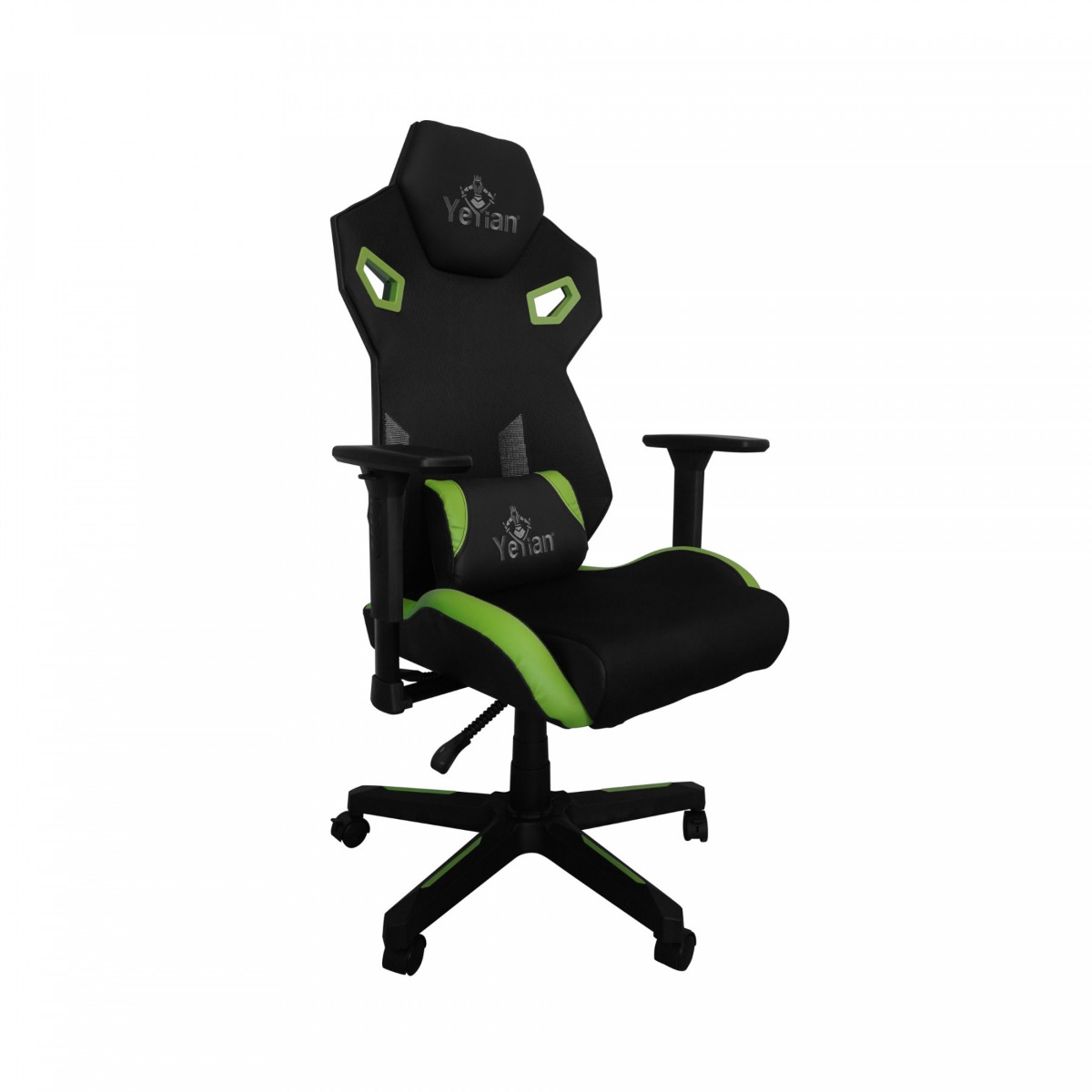 (ED) SILLA GAMER YEYIAN YFC-ECFL-01-GR, DRAKKAR,MALLA TEXTIL,HAST150K VERDE