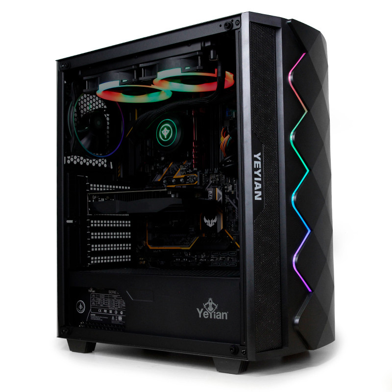 (ED)GABINETE YEYIAN YGA-49701 ABYSS 2500 ATX RGB 3VENT ARGB,2 USB3.0 NEG