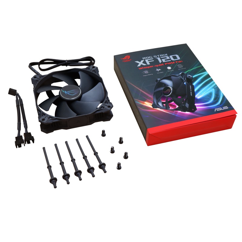 VENTILADOR ASUS ROG Strix XF120/XF120A1/BK// 120 x 120 x 25 MM