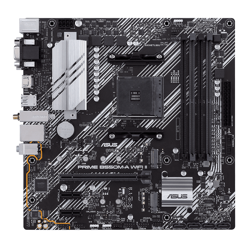 TARJETA MADRE ASUS PRIME B550M-A WIFI II AM4/MATX/4XDDR4/M.2/HDMI