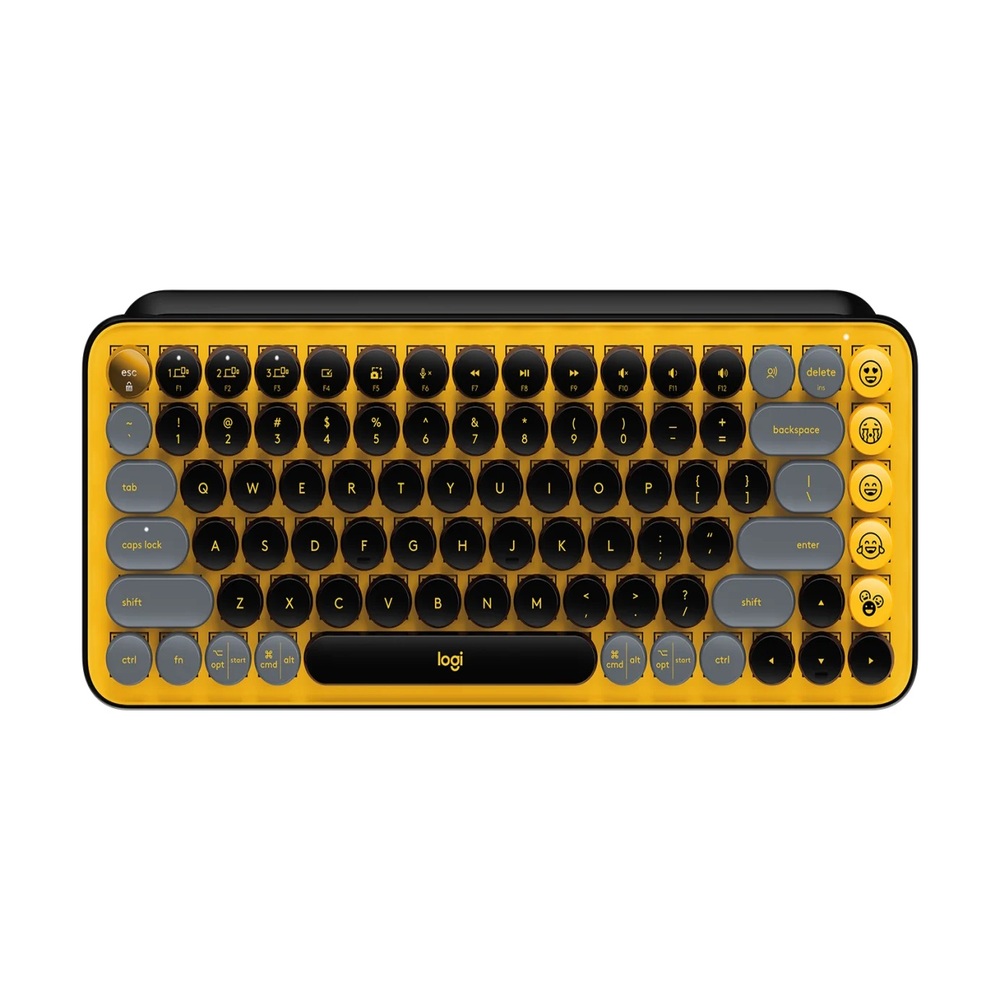 TECLADO LOGITECH POP KEYS MECANICO INALAM BT BLAST YELLOW (920-010713)