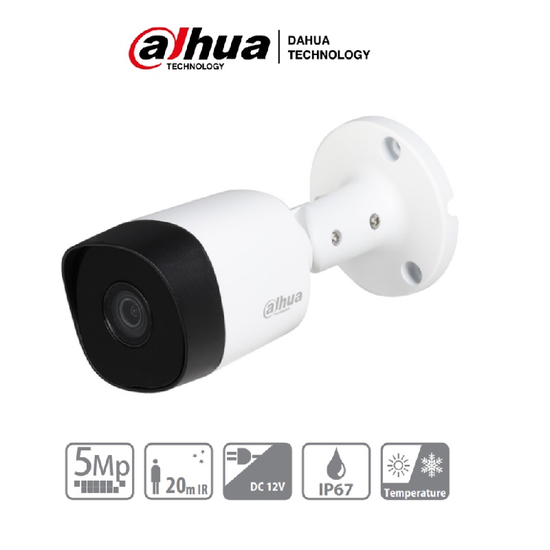 CAMARA DAHUA BALA 5 MP/LENTE DE 2.8MM/ METAL (DH-HAC-B2A51N-0280B-S2)