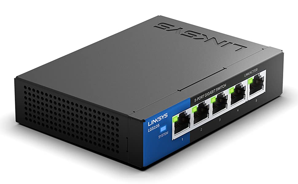 SWITCH LINKSYS 5PTOS GIGABIT 10/100/1000 NO ADMINISTRABLE(LGS105-VT)