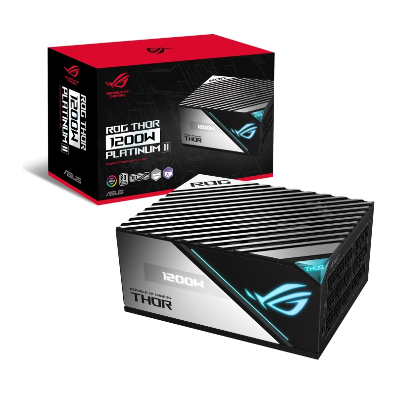 FUENTE DE PODER ASUS ROG-THOR-1200P2-GAMING 1200W PLATINUM II 80 PLUS